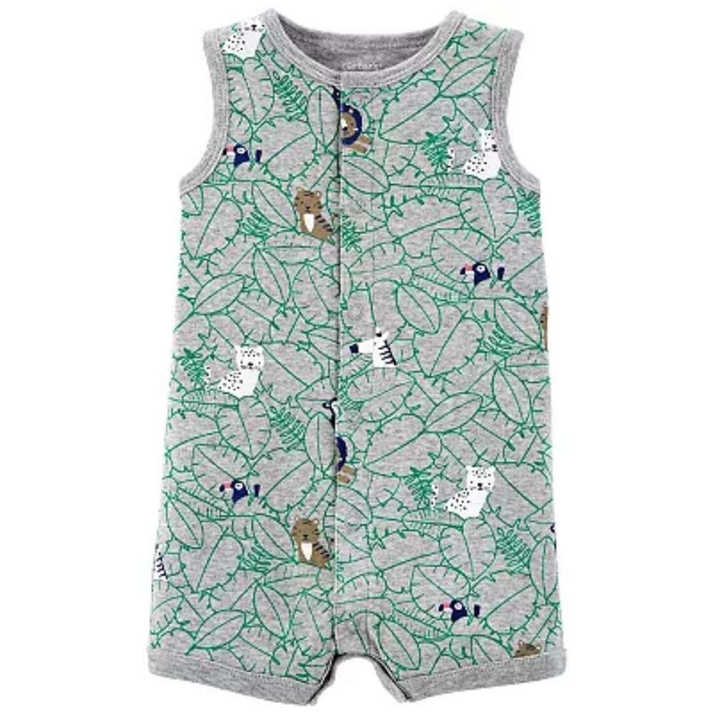 Carter's Baby Boy Animal Safari Snap-Up Romper 12M